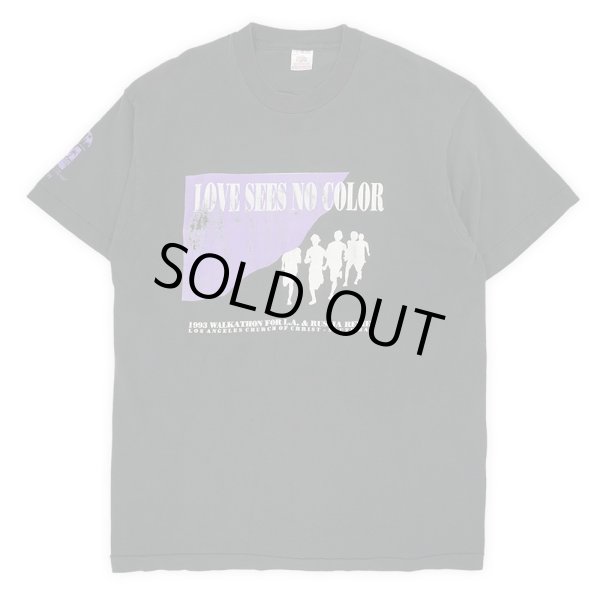 画像1: 90's LOVE SEES NO COLOR プリントTシャツ "MADE IN USA" (1)