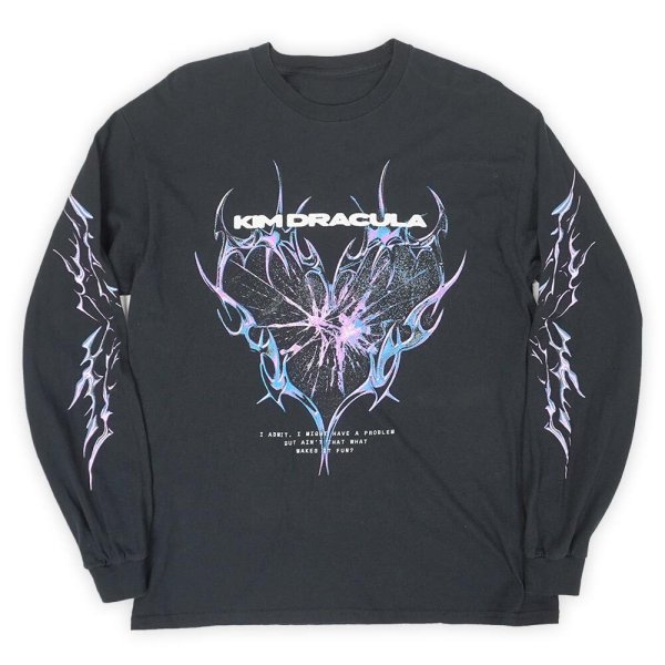 画像1: 00's Kim Dracula L/S プリントTシャツ (1)
