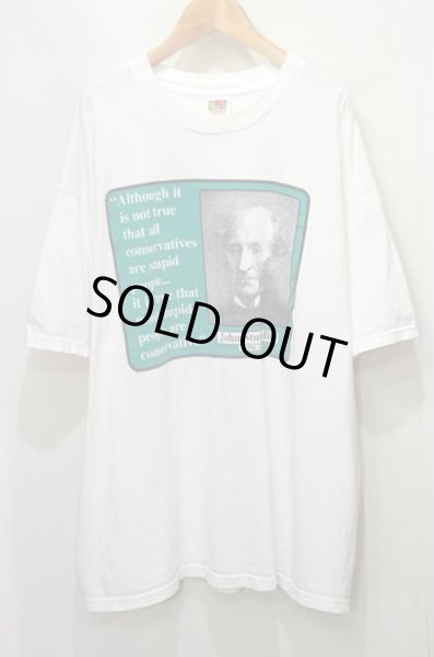 画像1: 90's John Stuart Mill プリントTシャツ (1)