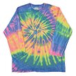 画像1: 90's Color Touch L/S タイダイ染めTシャツ “MADE IN USA” (1)