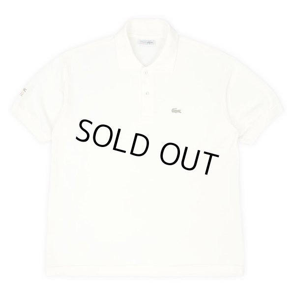 画像1: 80's LACOSTE ポロシャツ "MADE IN FRANCE / WHITE" (1)