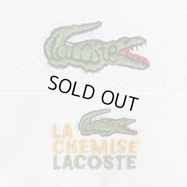 画像3: 80's LACOSTE ポロシャツ "MADE IN FRANCE / WHITE" (3)