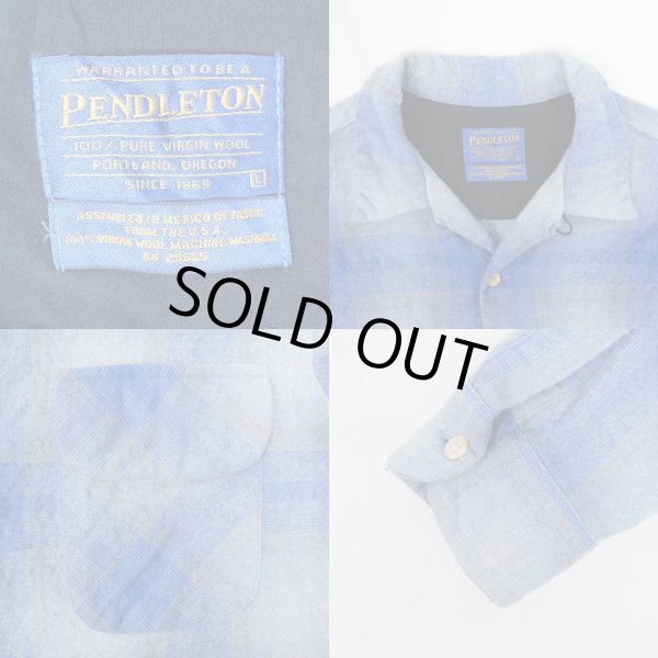 画像3: 00's Pendleton オープンカラー ウールシャツ (3)