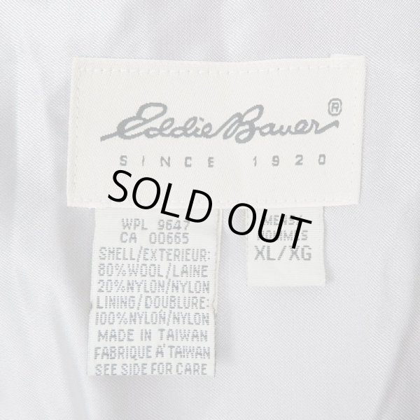 画像3: 90's Eddie Bauer オンブレチェック柄 オープンカラー ウールシャツ "白タグ" (3)