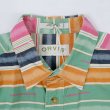 画像3: 90's ORVIS S/S マルチボーダー柄 ワークシャツ (3)