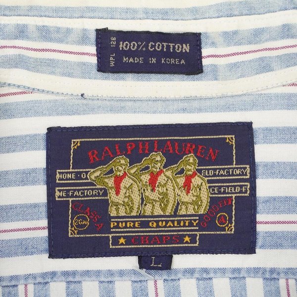 画像2: 90's CHAPS Ralph Lauren S/S ワークシャツ (2)