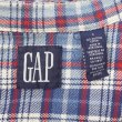 画像2: 90's OLD GAP ラウンドカラー ヘビーネルシャツ (2)