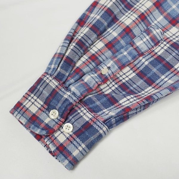 画像4: 90's OLD GAP ラウンドカラー ヘビーネルシャツ (4)