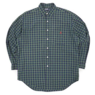 90's Polo Ralph Lauren パッチワークシャツ - used&vintage box Hi-smile