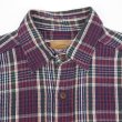 画像3: 90's ST JOHN'S BAY ヘビーネルシャツ "Burgundy×Navy Plaid" (3)