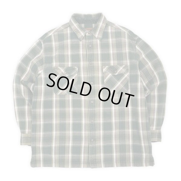 画像1: Late 90's ST JOHN'S BAY ヘビーネルシャツ "Green Plaid" (1)