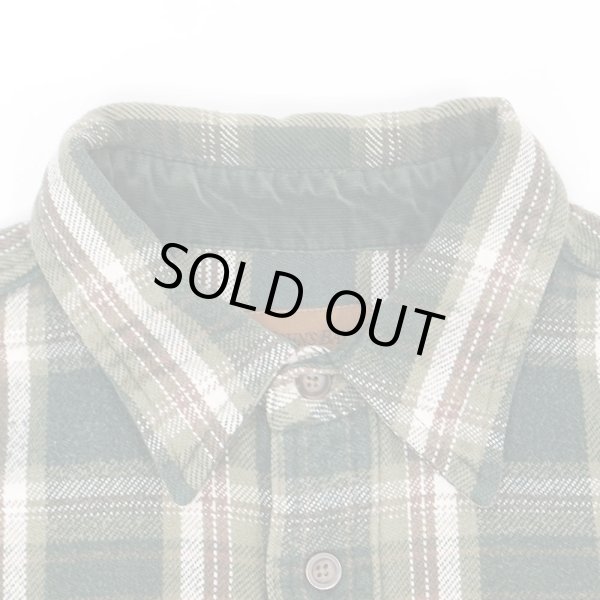 画像3: Late 90's ST JOHN'S BAY ヘビーネルシャツ "Green Plaid" (3)