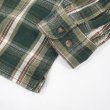 画像4: Late 90's ST JOHN'S BAY ヘビーネルシャツ "Green Plaid" (4)