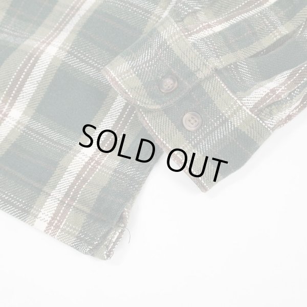 画像4: Late 90's ST JOHN'S BAY ヘビーネルシャツ "Green Plaid" (4)