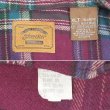 画像2: 90's ST JOHN'S BAY ヘビーネルシャツ "MADE IN USA / Burgundy Plaid" (2)