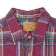 画像3: 90's ST JOHN'S BAY ヘビーネルシャツ "MADE IN USA / Burgundy Plaid" (3)