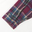 画像4: 90's ST JOHN'S BAY ヘビーネルシャツ "MADE IN USA / Burgundy Plaid" (4)