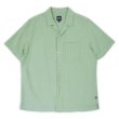 画像1: 00's GAP S/S シアサッカー オープンカラーシャツ (1)