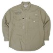 画像1: 00's Columbia PFG コットンフィッシングシャツ "DEADSTOCK / KHAKI" (1)