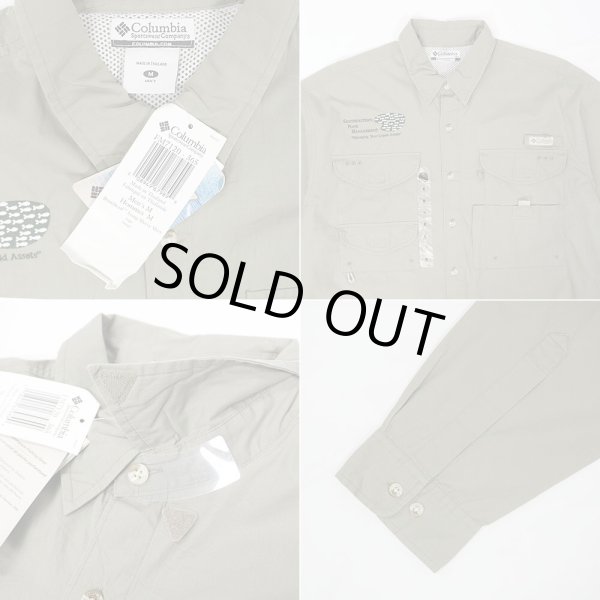 画像3: 00's Columbia PFG コットンフィッシングシャツ "DEADSTOCK / KHAKI" (3)