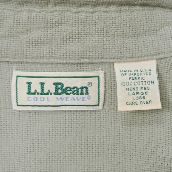 画像2: 90's L.L.Bean レギュラーカラーシャツ "MADE IN USA / COOL WEAVE" (2)