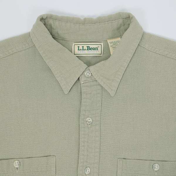 画像3: 90's L.L.Bean レギュラーカラーシャツ "MADE IN USA / COOL WEAVE" (3)