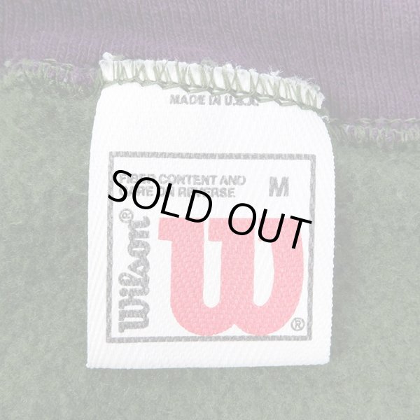 画像2: 90's Wilson リブライン スウェット "MADE IN USA" (2)