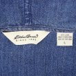 画像2: 00's Eddie Bauer インディゴリネンパーカー (2)