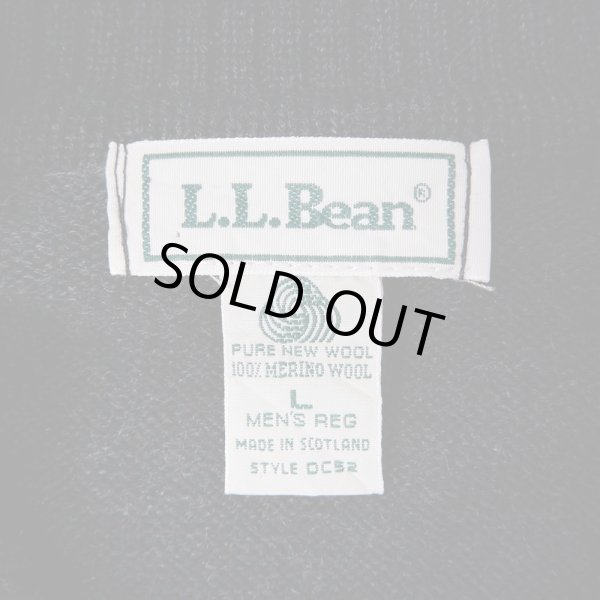 画像2: 90's L.L.Bean ウールニットポロ “Honeywell Embroidery / MADE IN SCOTLAND” (2)