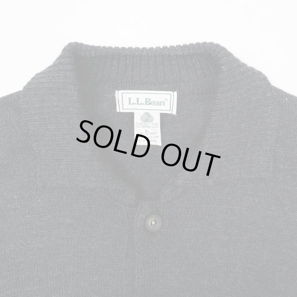 画像4: 90's L.L.Bean ウールニットポロ “Honeywell Embroidery / MADE IN SCOTLAND” (4)
