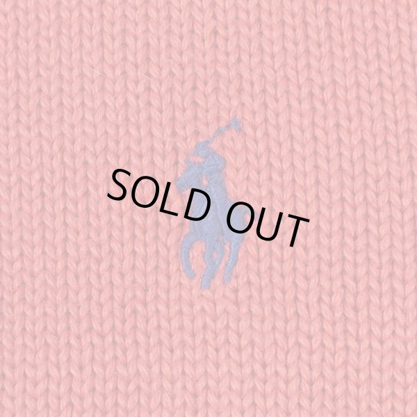 画像3: 90's Polo Ralph Lauren コットンニット "PINK" (3)