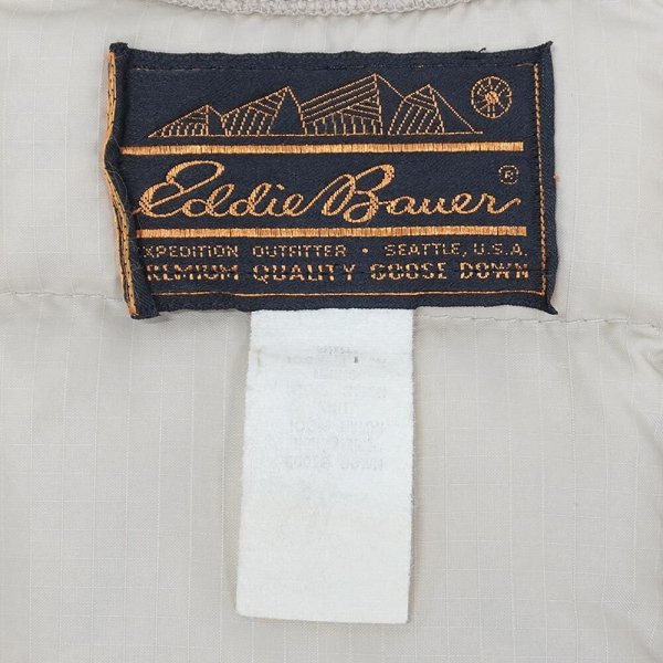 画像2: 80's Eddie Bauer ダウンベスト "TAN" (2)