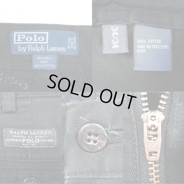画像3: 00's Polo Ralph Lauren チノトラウザー “BLACK” (3)