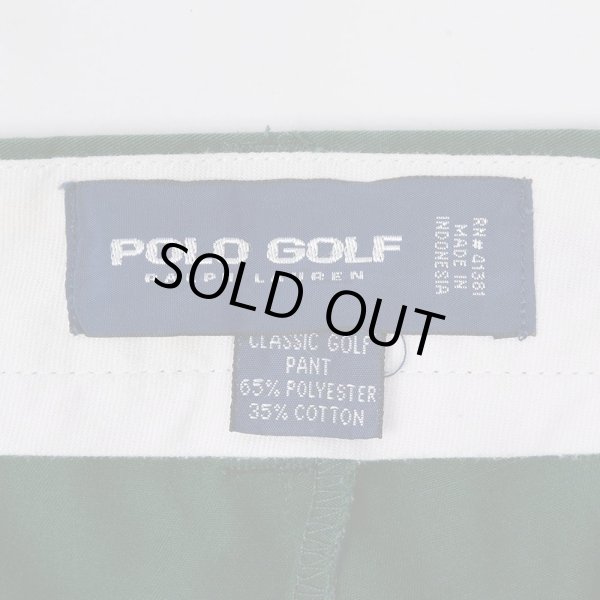 画像4: 90's Polo Ralph Lauren 2タック チノトラウザ― “Classic Golf Pant / GREEN” (4)