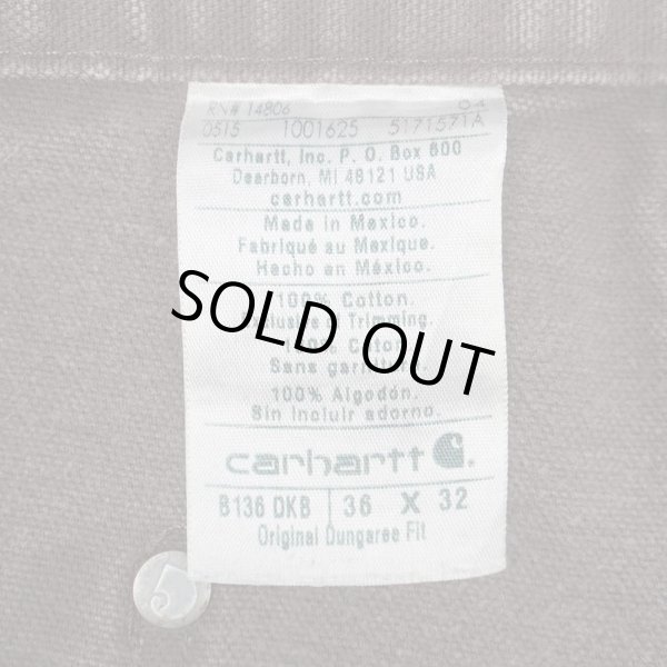 画像3: 00's Carhartt ダブルニー ダックペインターパンツ “DARK BROWN” (3)