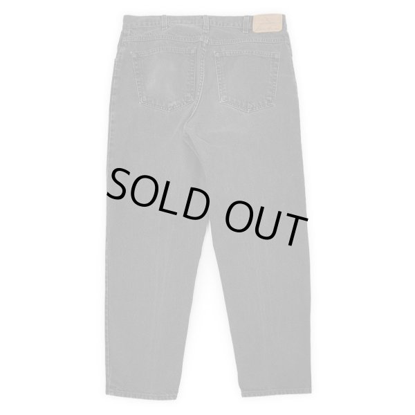 画像2: 90's Eddie Bauer ブラックデニムパンツ "W36 L30 / MADE IN USA" (2)