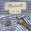 画像3: 00's MADEWELL ヒッコリーストライプ柄 ベイカーパンツ (3)