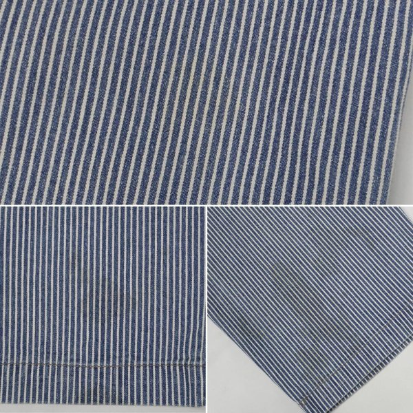 画像4: 00's MADEWELL ヒッコリーストライプ柄 ベイカーパンツ (4)