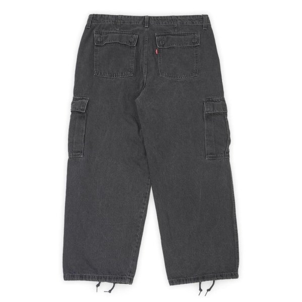 画像2: 00's Levi's ブラックデニムカーゴパンツ "'94 BAGGY" (2)