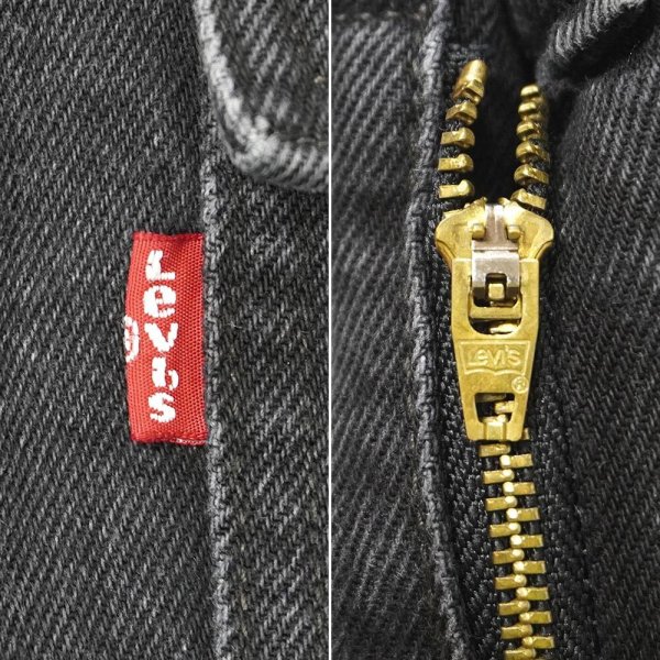 画像4: 00's Levi's ブラックデニムカーゴパンツ "'94 BAGGY" (4)