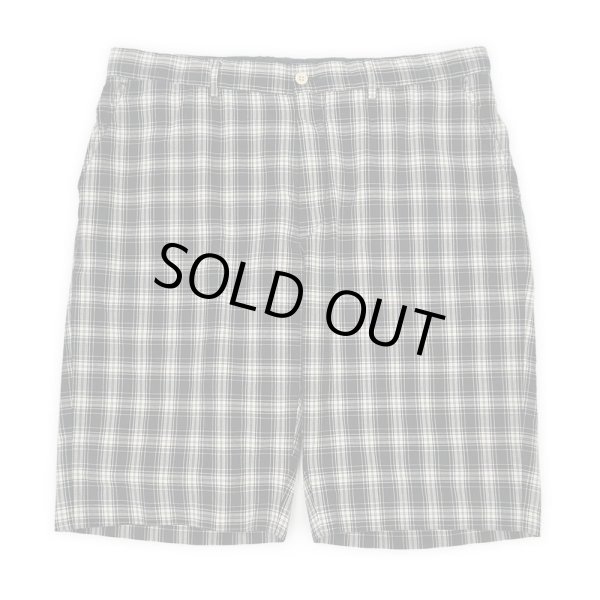 画像1: 00's Polo Ralph Lauren ノータックショーツ "Black Plaid" (1)