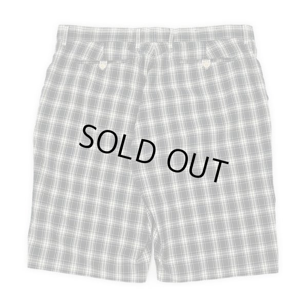 画像2: 00's Polo Ralph Lauren ノータックショーツ "Black Plaid" (2)