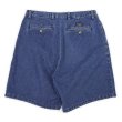 画像2: 90's NAUTICA 2タック デニムショーツ "W34" (2)
