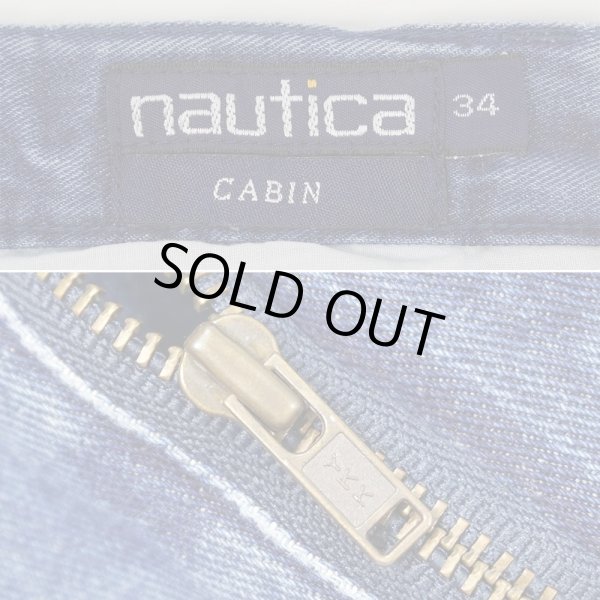 画像4: 90's NAUTICA 2タック デニムショーツ "W34" (4)