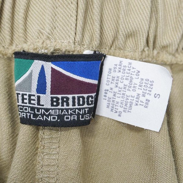 画像3: 90's STEEL BRIDGE ヘビーオンスツイル ショーツ "BEIGE / MADE IN USA / DEADSTOCK" (3)