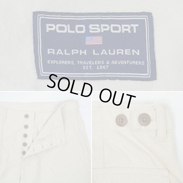 画像3: 90's POLO SPORT コットンベイカーショーツ (3)