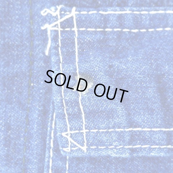 画像4: 70's BIG MAC デニムカバーオール “真紺 / ハンドペイント” (4)