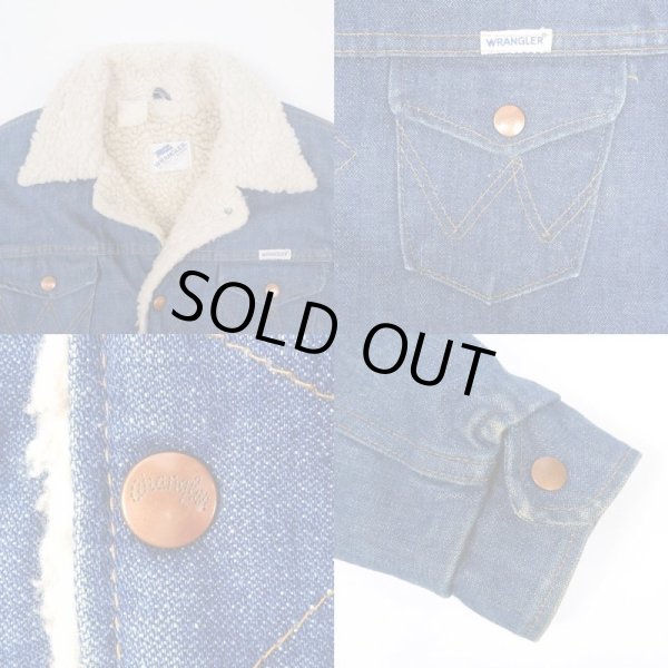 画像4: 70's Wrangler デニムランチジャケット "MADE IN USA / 真紺" (4)