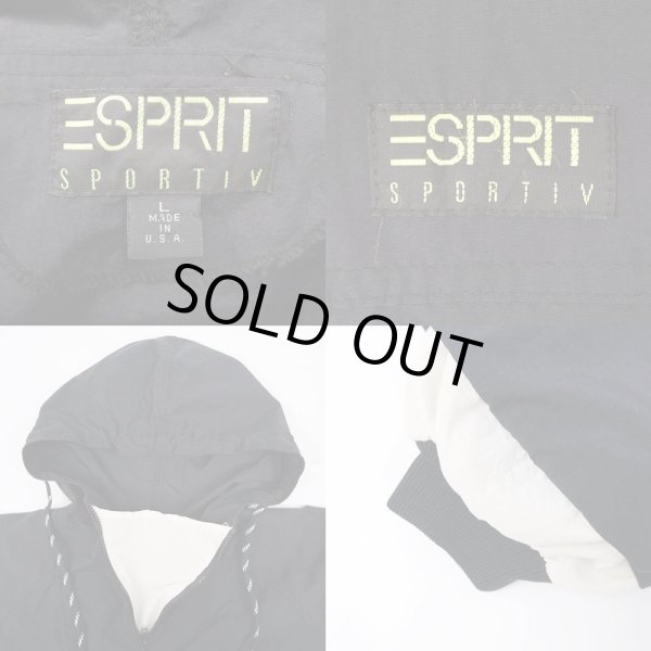 画像3: 90's ESPRIT ナイロンアノラック “BLACK / MADE IN USA” (3)