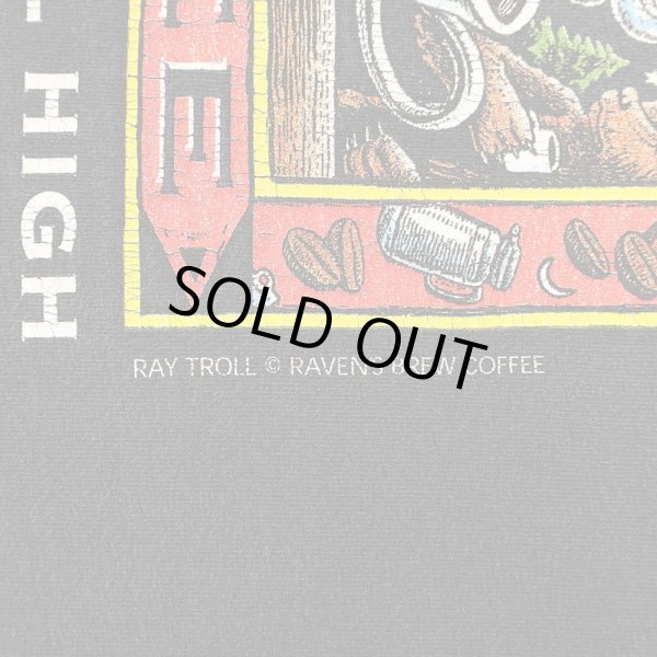 画像2: 90-00's RAY TROLL アートTシャツ "Raven's Brew Coffee" (2)